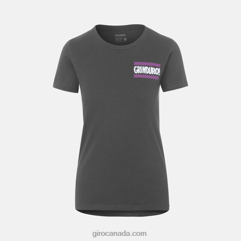 Giro Grinduro Grey Women Tech Tee - Short Sleeve 46F4N915