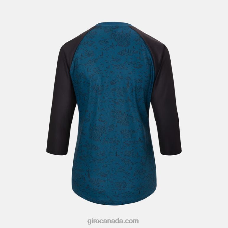 Giro Harbor Blue Scree Women Roust 3/4 Jersey 46F4N1254
