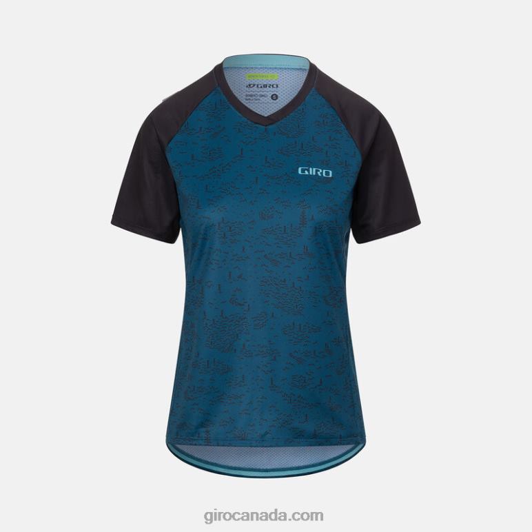 Giro Harbor Blue Scree Women Roust Jersey 46F4N1302