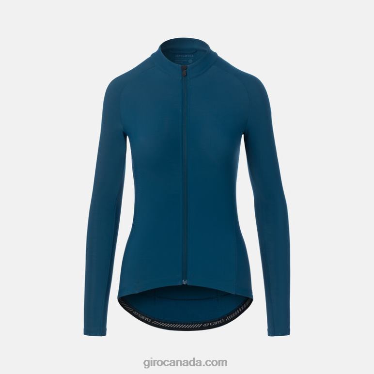 Giro Harbor Blue Women Chrono Thermal Ls Jersey 46F4N1247