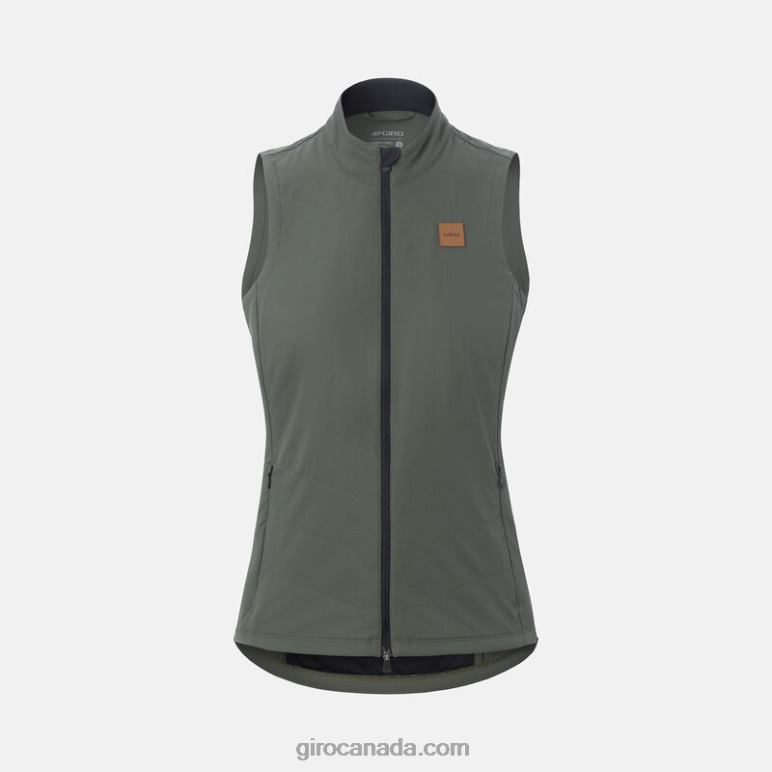 Giro Light Trail Green Women Cascade Insulated Vest 46F4N1116