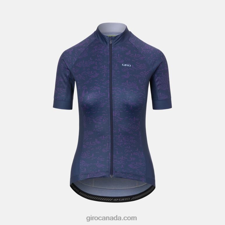 Giro Midnight Blue Scree Women Chrono Sport Jersey 46F4N1237