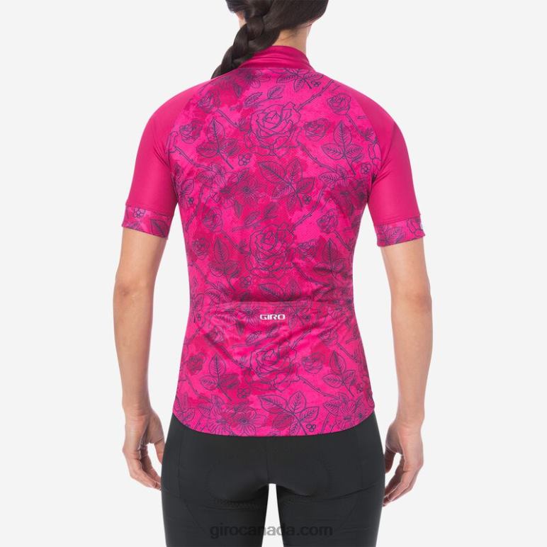 Giro Pink Floral Women Chrono Sport Jersey 46F4N1238