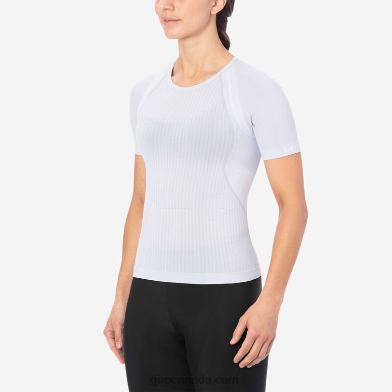 Giro White Women Chrono Short Sleeve Base Layer 46F4N1260