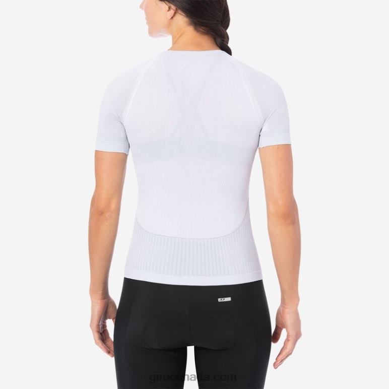 Giro White Women Chrono Short Sleeve Base Layer 46F4N1260