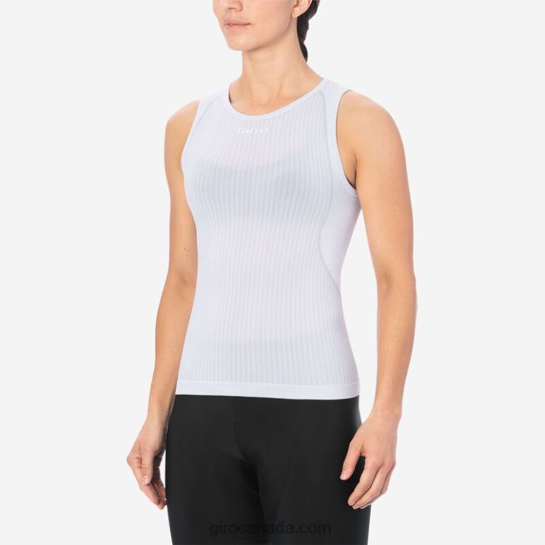 Giro White Women Chrono Sleeveless Base Layer 46F4N1241