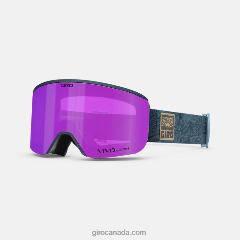 Giro Ano Harbor Blue Adventure Grid Women Ella Goggle 46F4N528