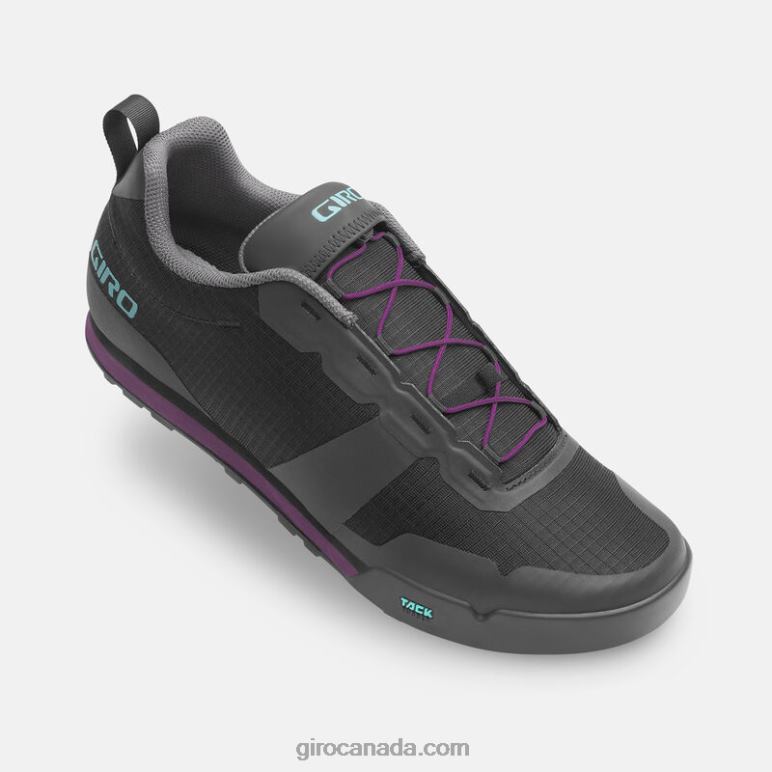 Giro Black/Throwback Purple Women Tracker Fastlace Shoe 46F4N509